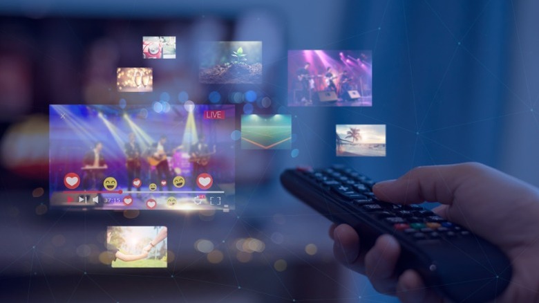 using a remote to navigate through media on a screen