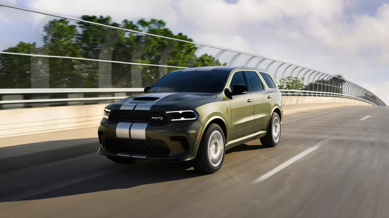 A 2027 Dodge Durango SRT Hellcat driving