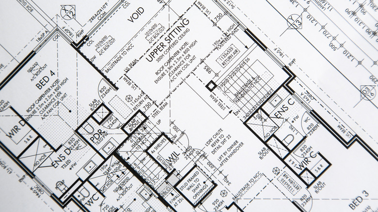 Blueprint of a house