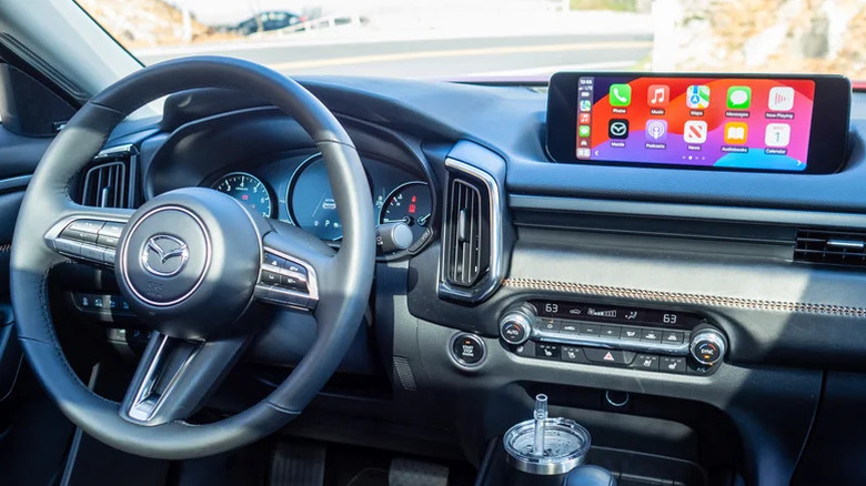 2024 Mazda CX-50's interior with its problematic touchscreen