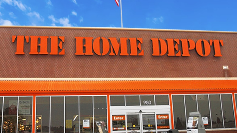 A Home Depot store front