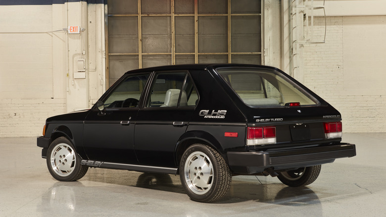 1986 Dodge Omni GLHS rear 3/4