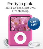8GB iPod Nano gets the Pink treatment
