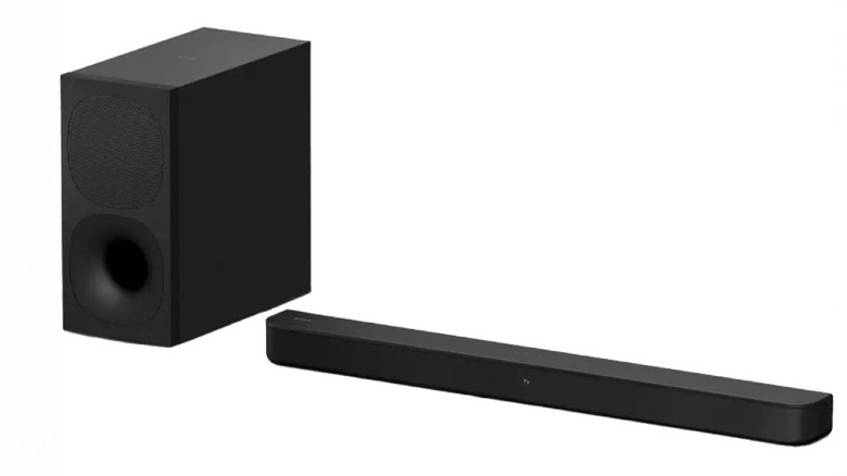 Sony HT-S400 Soundbar and subwoofer against a white background