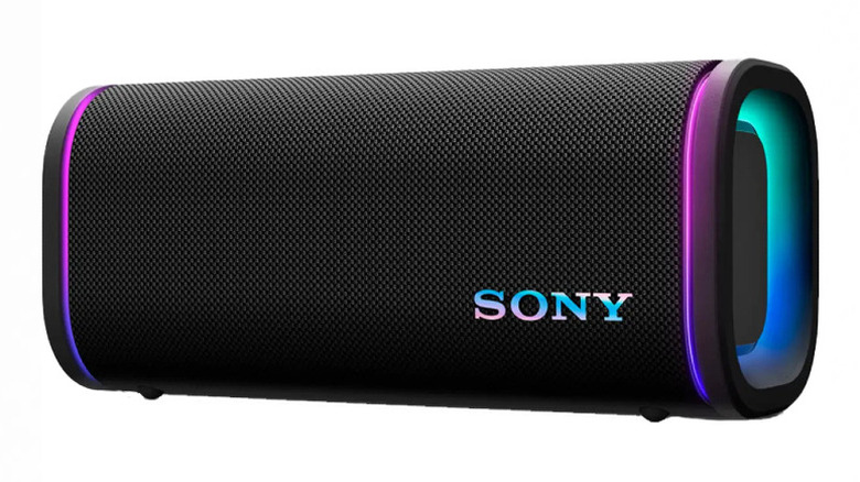 Sony ULT FIELD 5 wireless Bluetooth party speaker against a white background