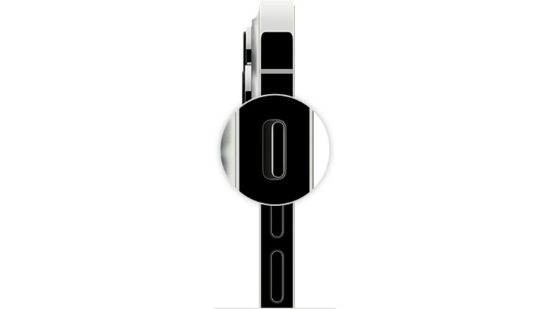 The mute switch on the iPhone 13 pro