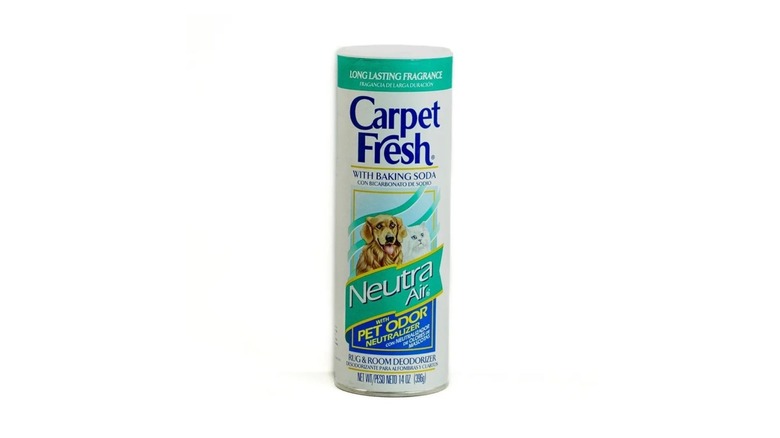 A Carpet Fresh powder can in neutral air fragrance