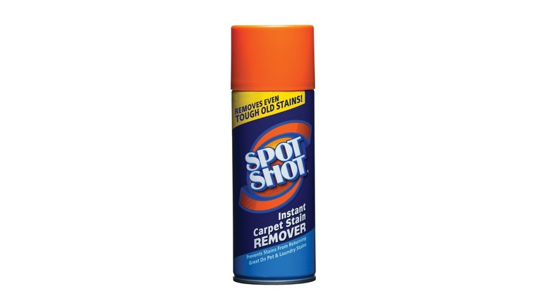 A can of Spot Shot carpet cleaner