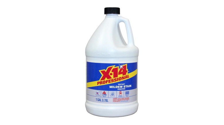 An X-14 mildew stain remover 1 gallon bottle