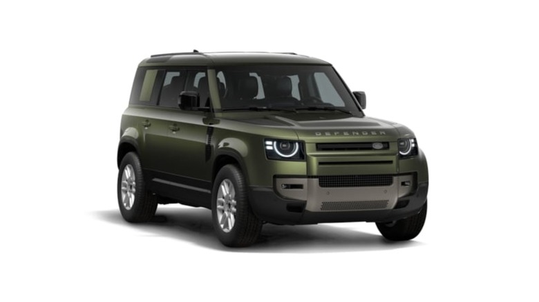 Land Rover Defender 110 on display