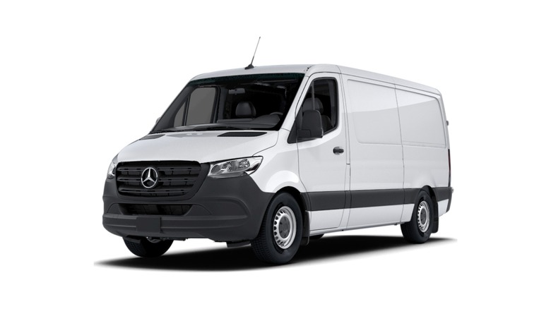 Mercedes-Benz Sprinter van on display