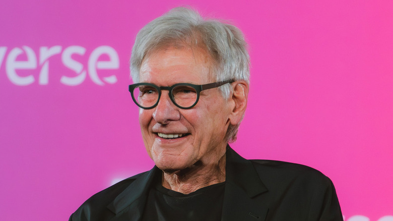 Harrison Ford speaking at Televerse 2025.
