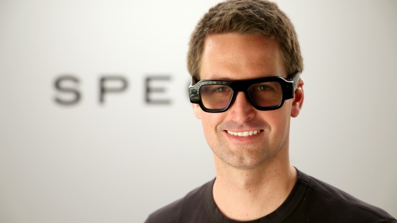 Evan Spiegel with dark shades on