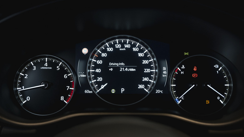 Mazda3 interior instrument view