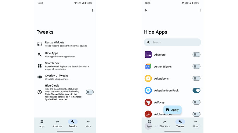Screenshots of Pixel Launcher Mods