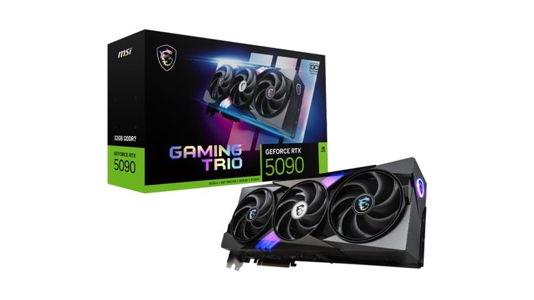 MSI 5090 Gaming Trio on display