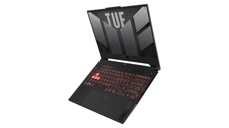 Asus TUF Gaming A15 laptop on display