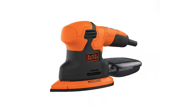 The Black+Decker Corded Mouse Sander on a white background.