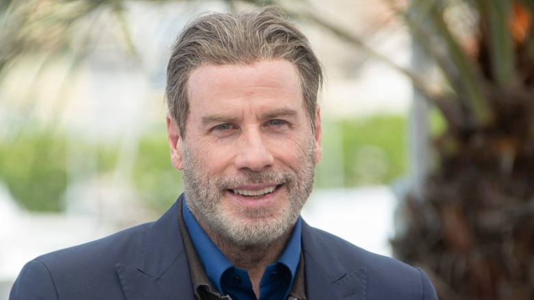 A closeup of John Travolta