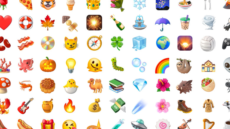 A bunch of redesigned emoji from Google