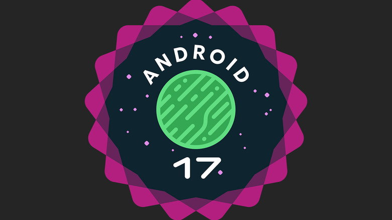 The logo for Android 17