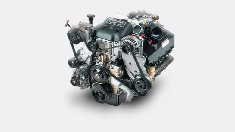 A stock image of a Ford Power Diesel 7.3-liter engine