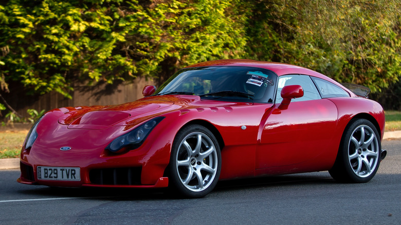 TVR Sagaris on the road
