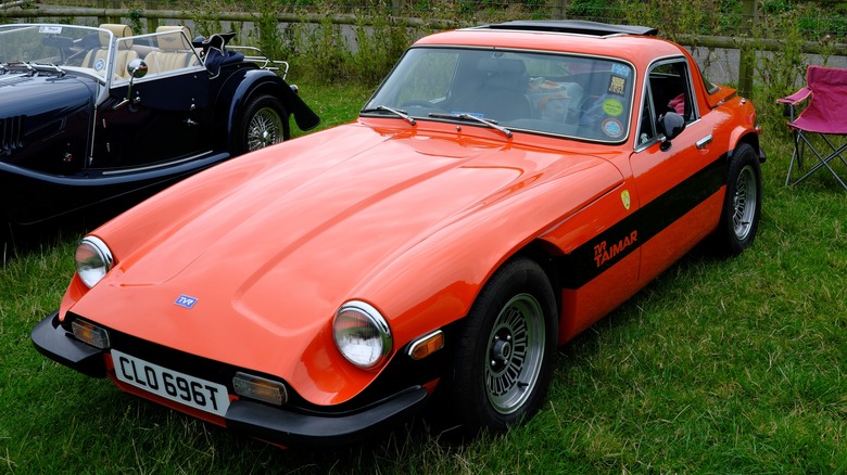 Classic TVR Taimar at a car show