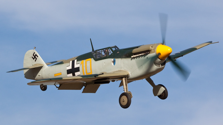 Messerschmitt Bf109 in flight