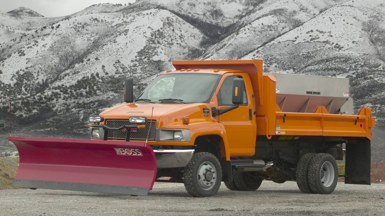 GMC TopKick with plow