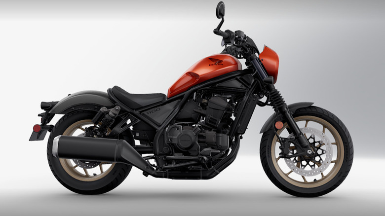 Orange Honda rebel 1100 promo image