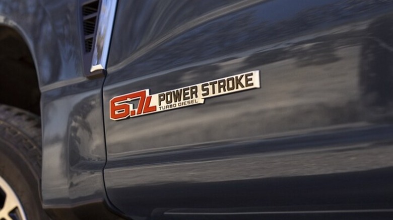 A 6.7-liter power stroke truck