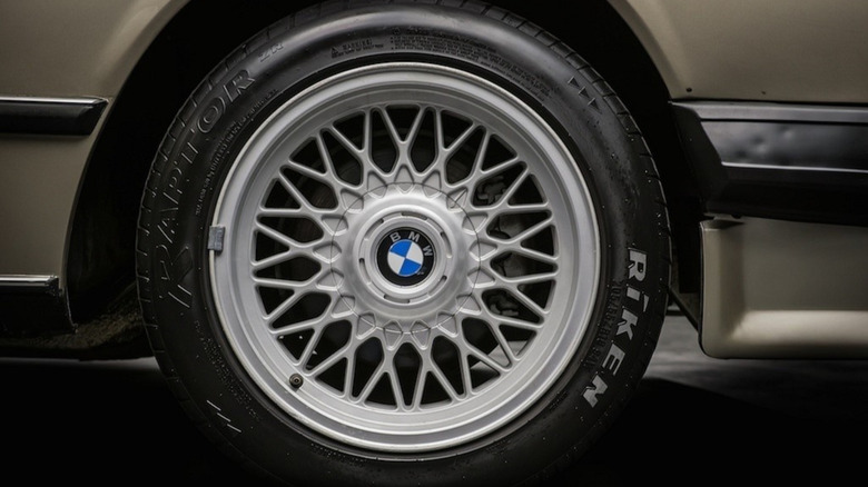 Riken tire with BMW logo