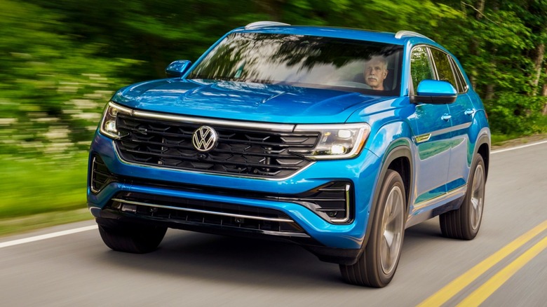 2024 Volkswagen Atlas Cross Sport driving down road