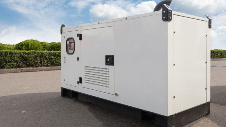 A white generator