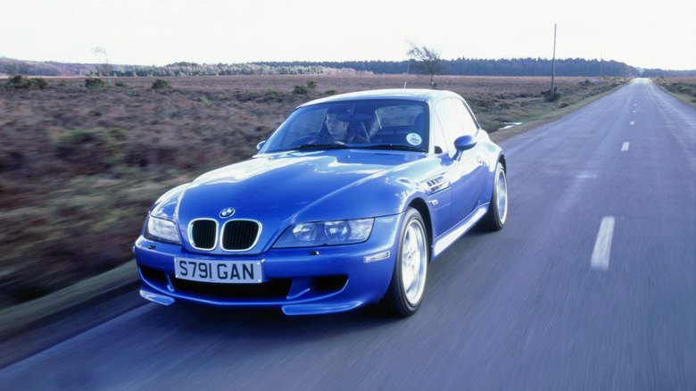 BMW Z3 M Coupe on the road