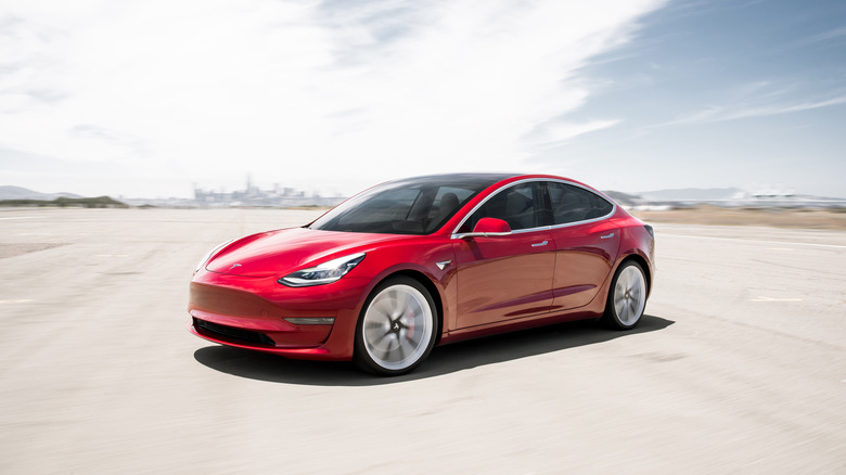 A Tesla Model 3