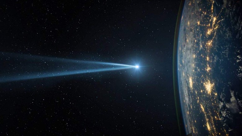 Bright asteroid zooms near Earth