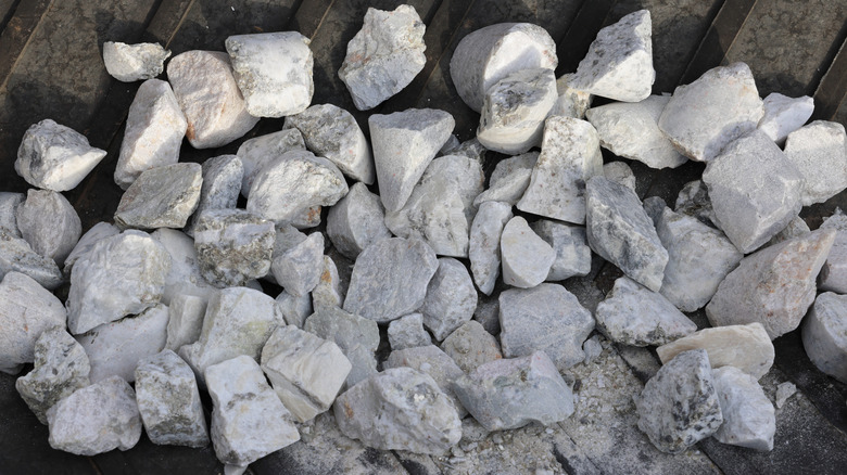 Lithium mineral in factory