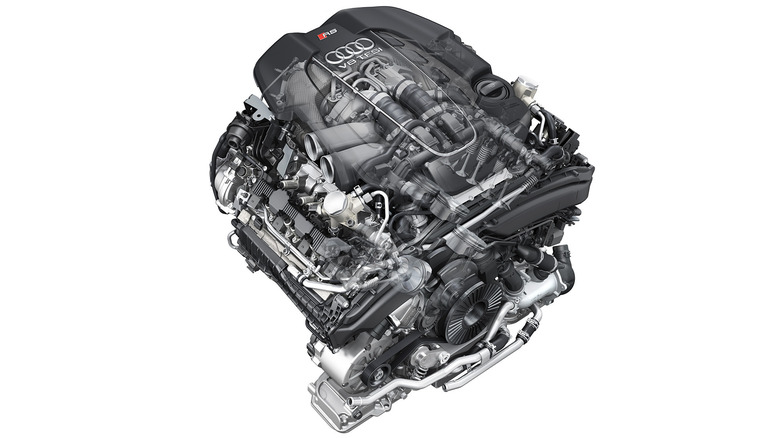 Audi twin-turbo V8 engine