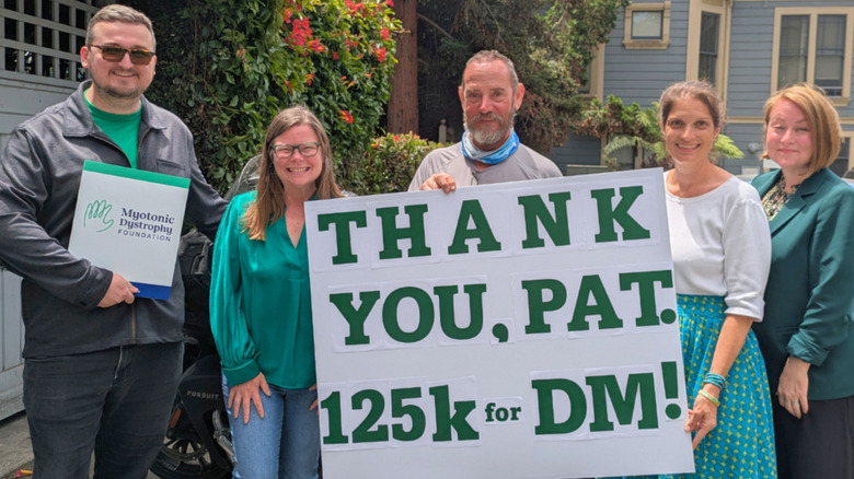 Pat Cornell visits the Myotonic Dystrophy Foundation