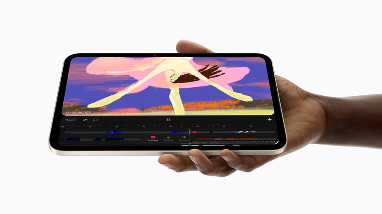 Person holding the 2026 Apple iPad Mini