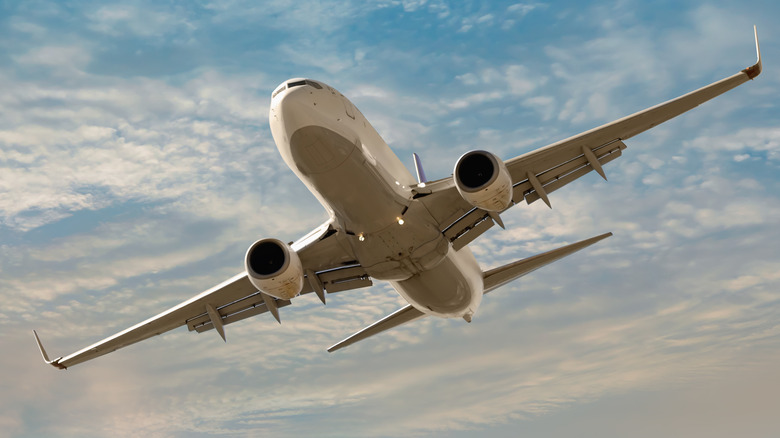 An airplane flying over Turkey