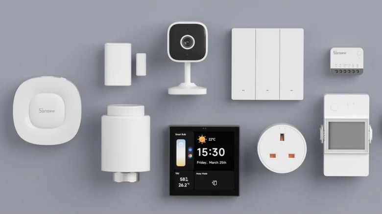 An image showing a collection of Sonoff's Zigbee 3.0 smart home devices