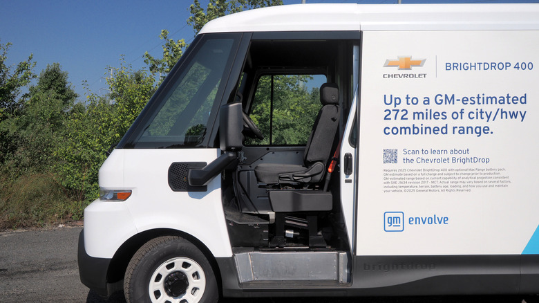 2025 Chevrolet BrightDrop 400 driver's door open