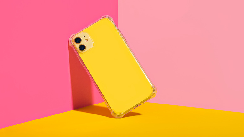 An iPhone 11 in yellow color option.