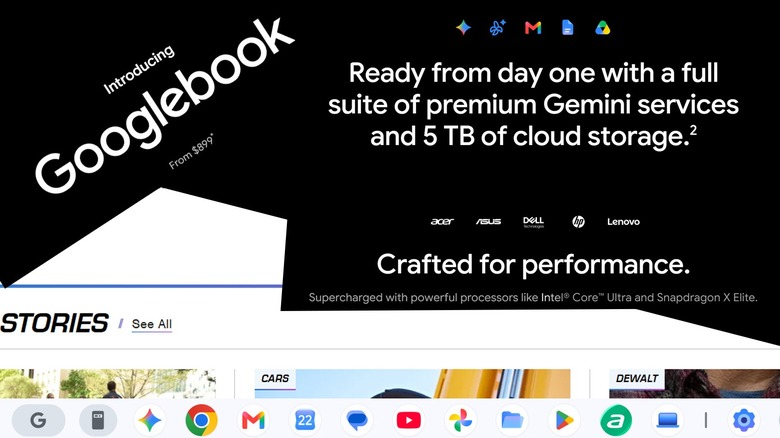 Googlebook screenshot