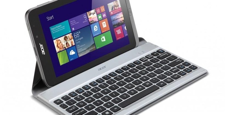 Acer Iconia W4 with Crunch Keyboard front view