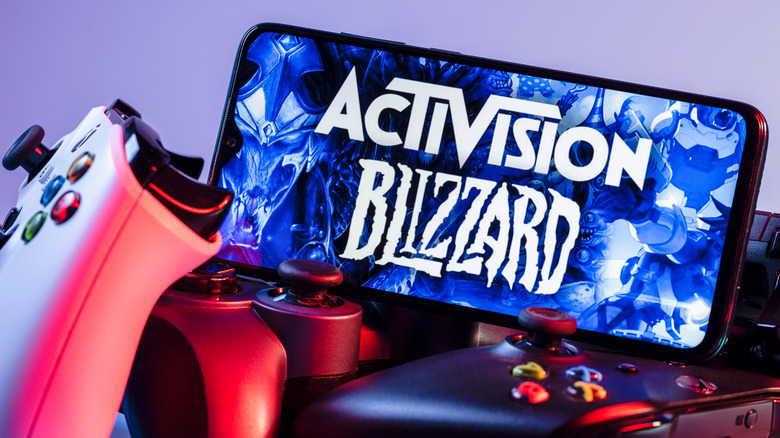 Activision Blizzard logo smartphone