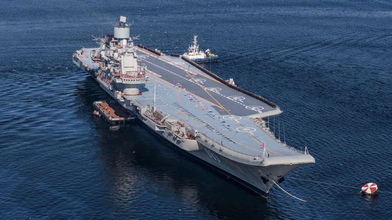 Admiral Kuznetsov at sea